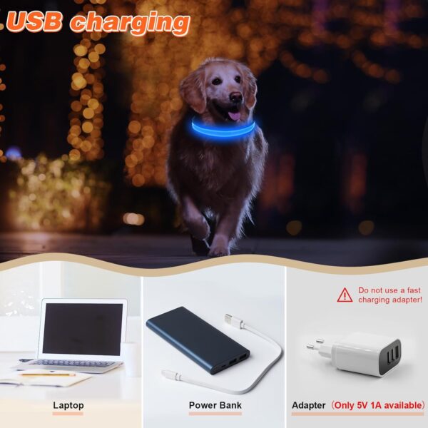 Benxdara Adjustable LED Light Up Dog Collar - Image 6